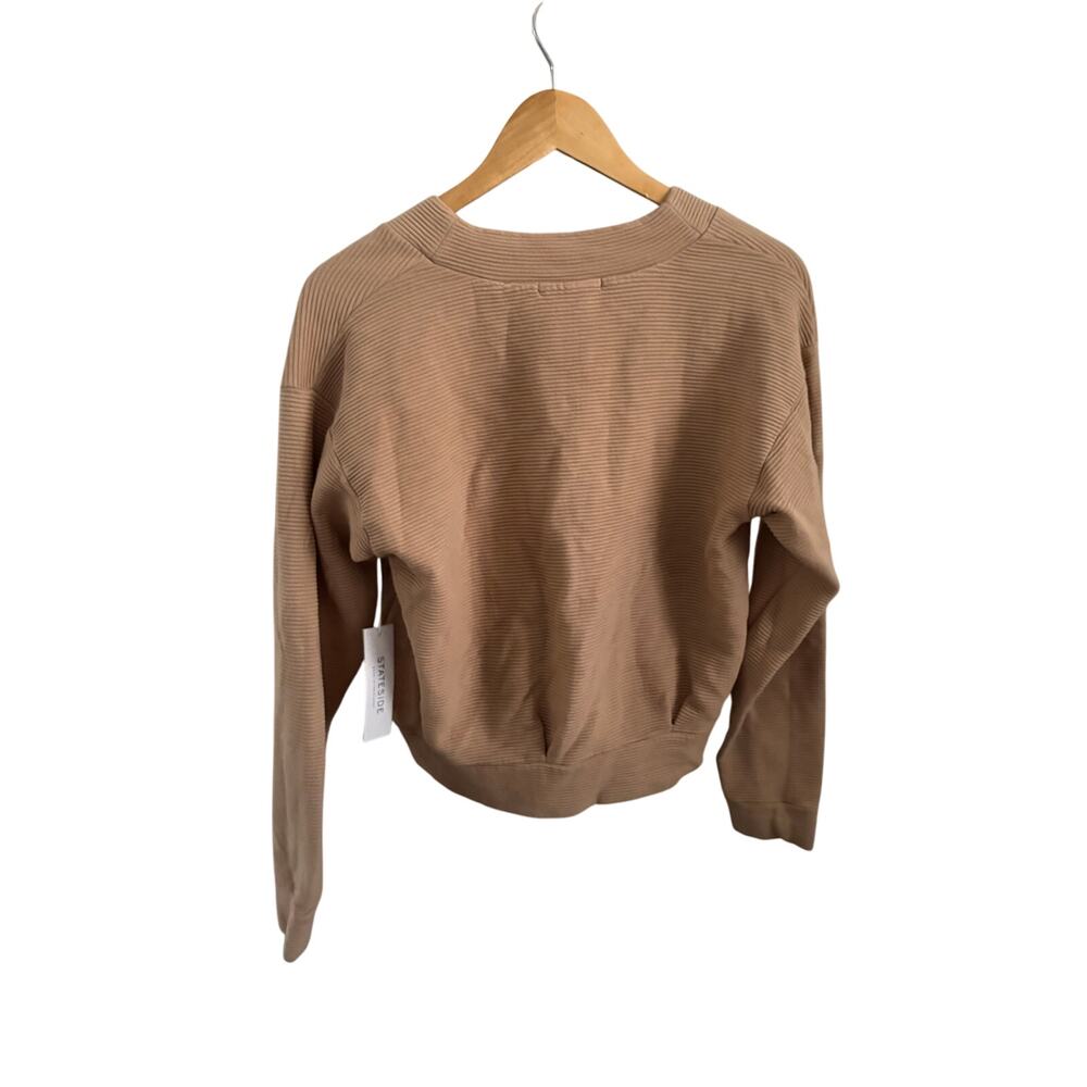 New Stateside Tan Ribbed pullover - Picture 2 of 4